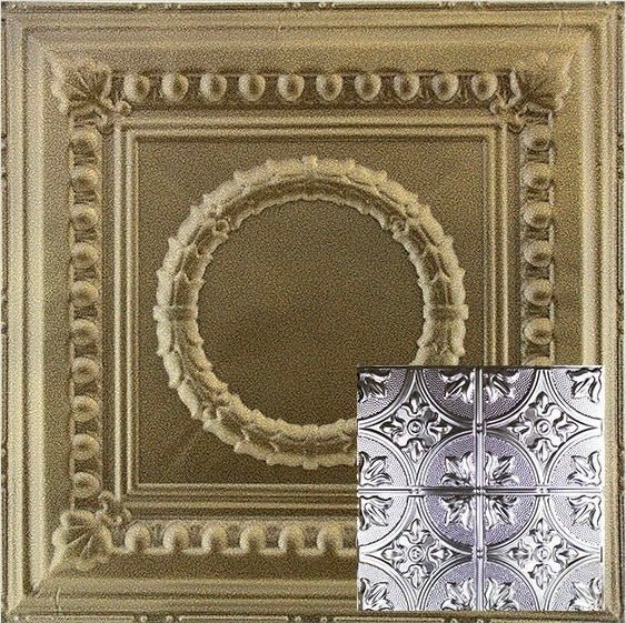 Metal Ceiling Tiles | Pattern 102 | FleurDeLis 12in - Metal Ceiling Express