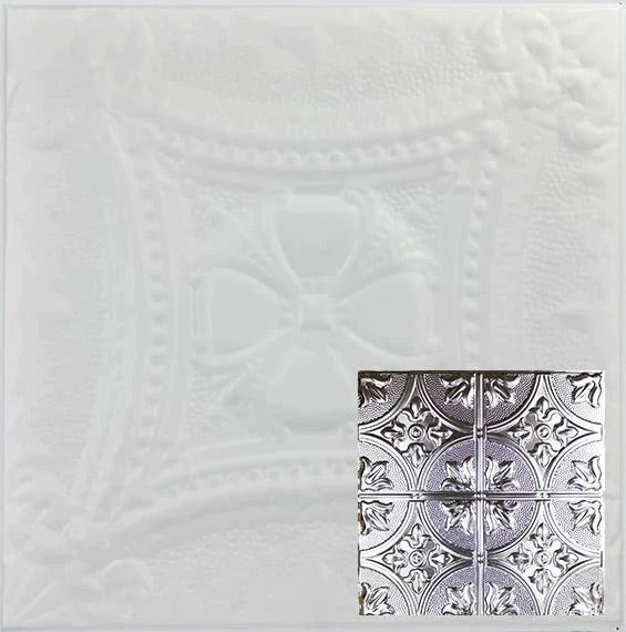 Tin Ceiling Tiles | Pattern 102 | Fleur-De-Lis 12in.