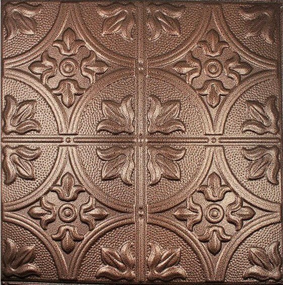 Metal Ceiling Tiles | Pattern 102 | FleurDeLis 12in - Metal Ceiling Express