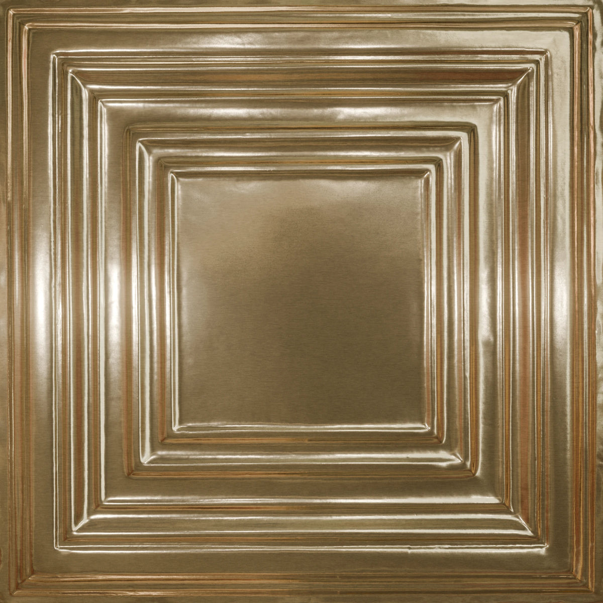 Pattern 115 Framed Gallery tin ceiling tile — Antique Clear finish