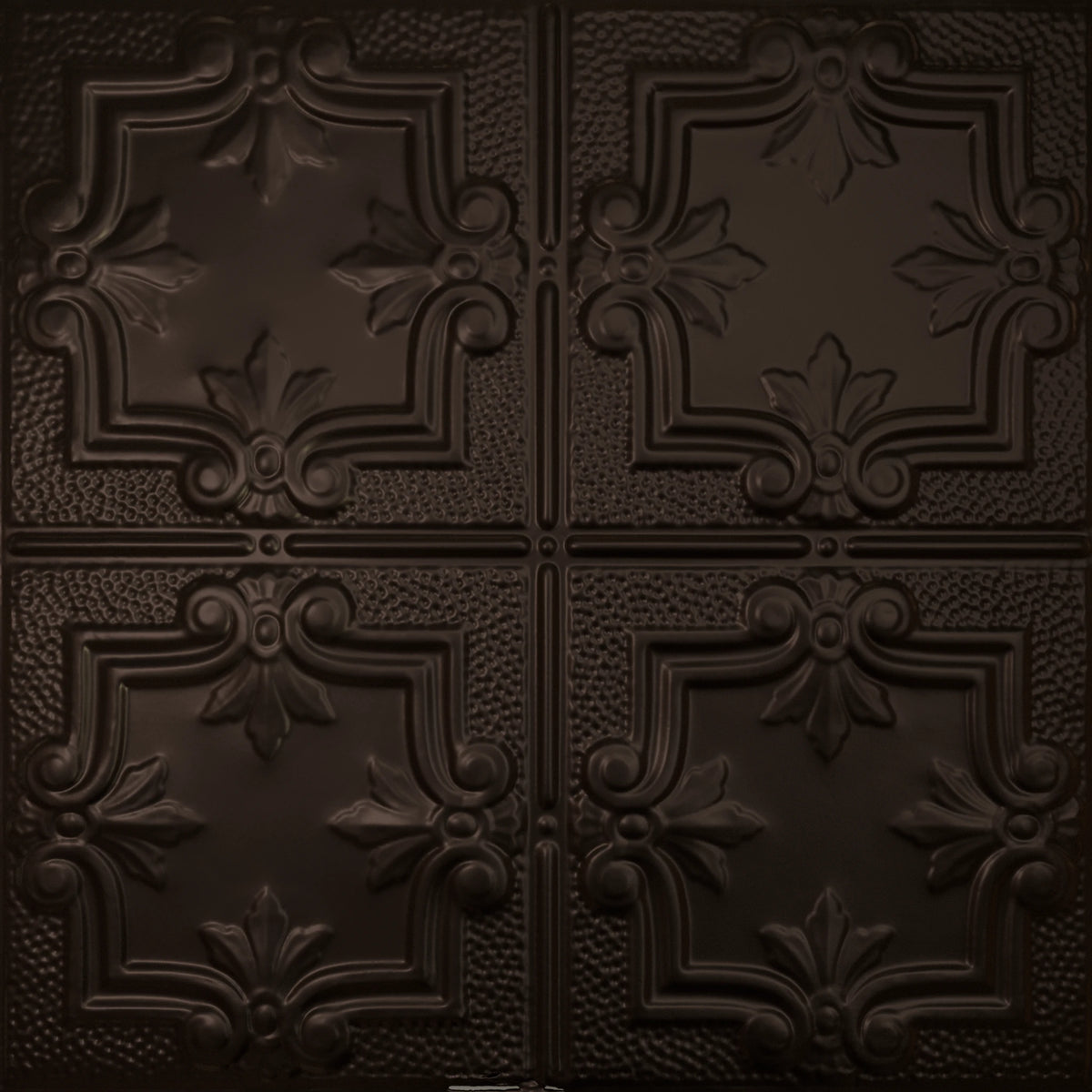 Pattern 116 Traditional Period tin ceiling tile — Maple Bronze finish