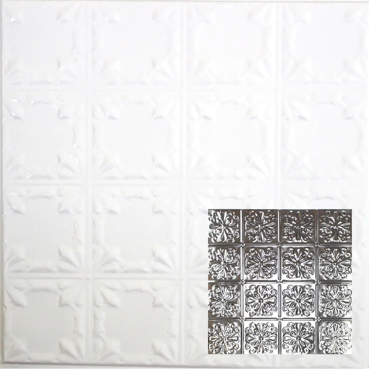 Tin Ceiling Tiles | Pattern 127 | Parisian Floral
