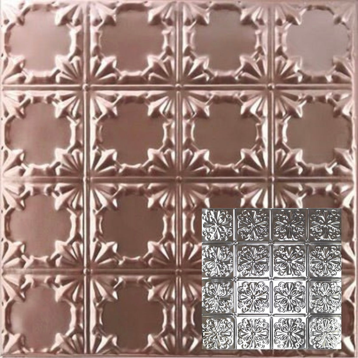 Tin Ceiling Tiles | Pattern 127 | Parisian Floral