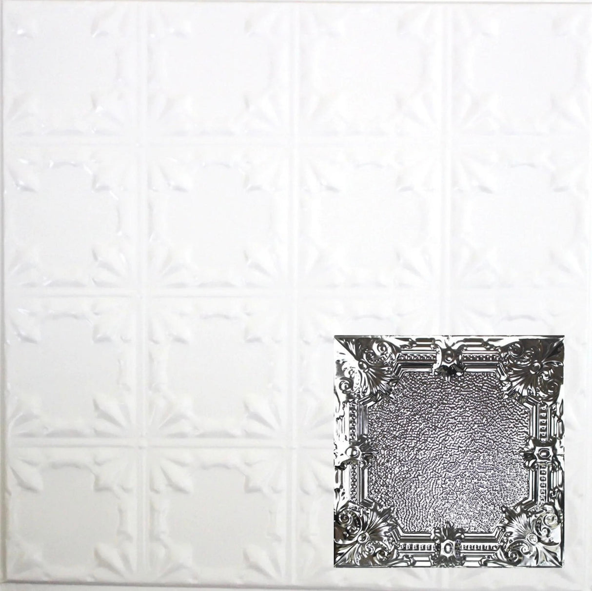 Tin Ceiling Tiles | Pattern 136 | Pebble Renaissance