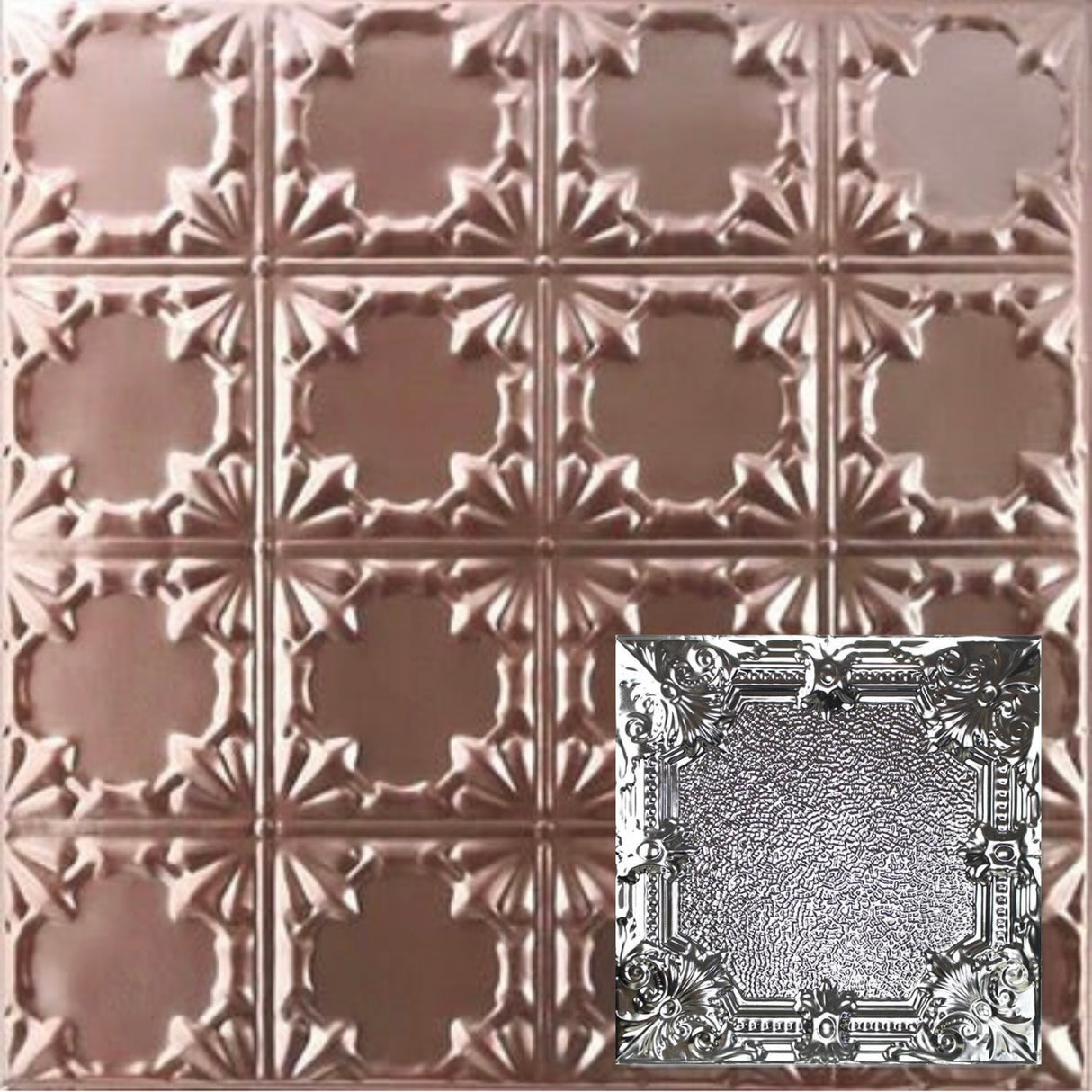 Tin Ceiling Tiles | Pattern 136 | Pebble Renaissance