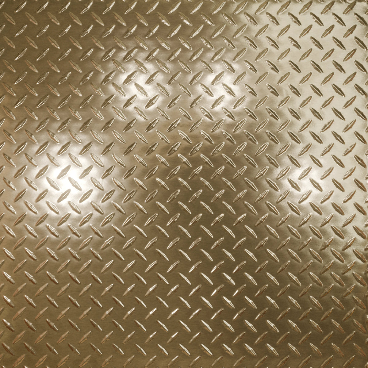 Pattern 144 Diamond Plate tin ceiling tile — Antique Clear finish