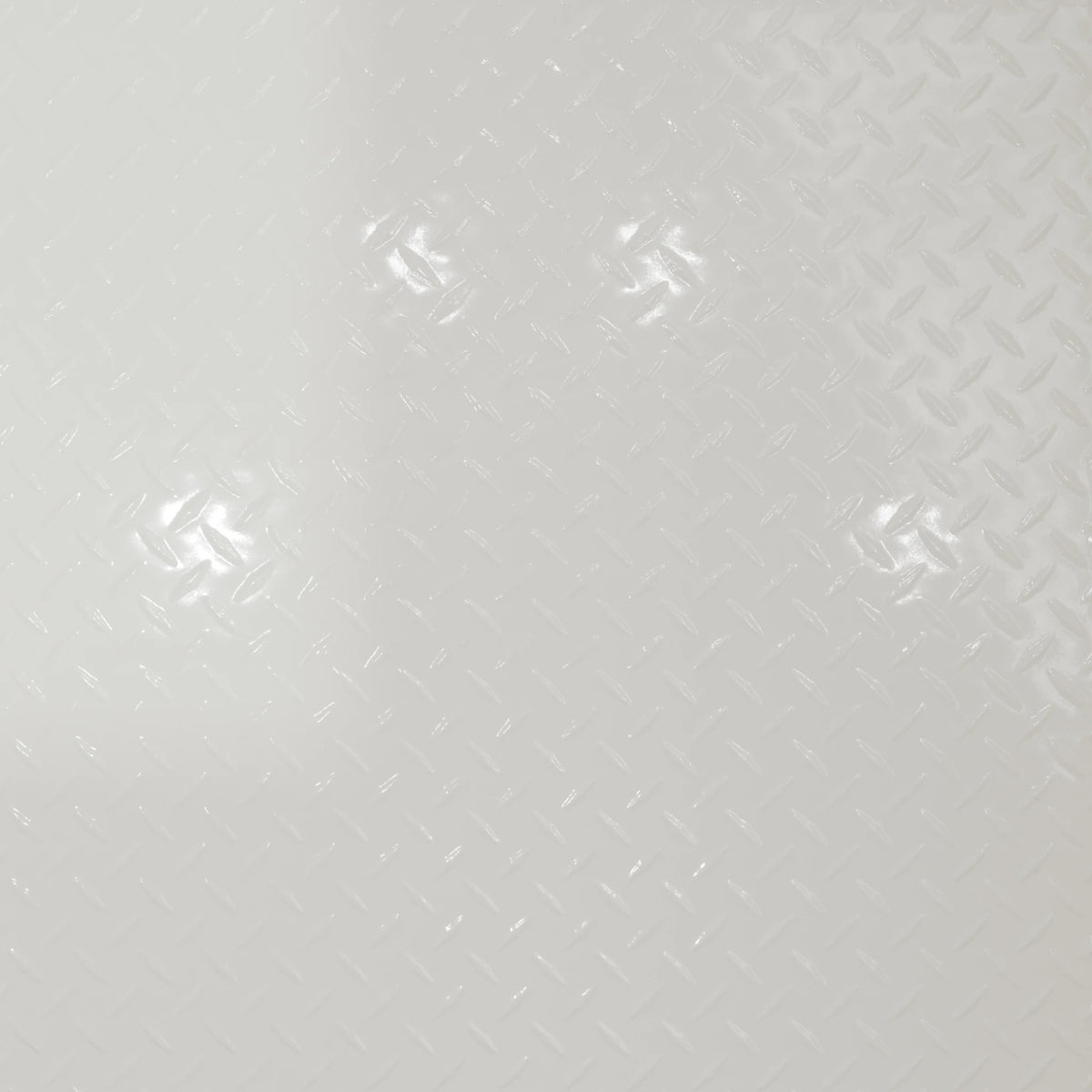 Pattern 144 Diamond Plate tin ceiling tile — Gloss White finish