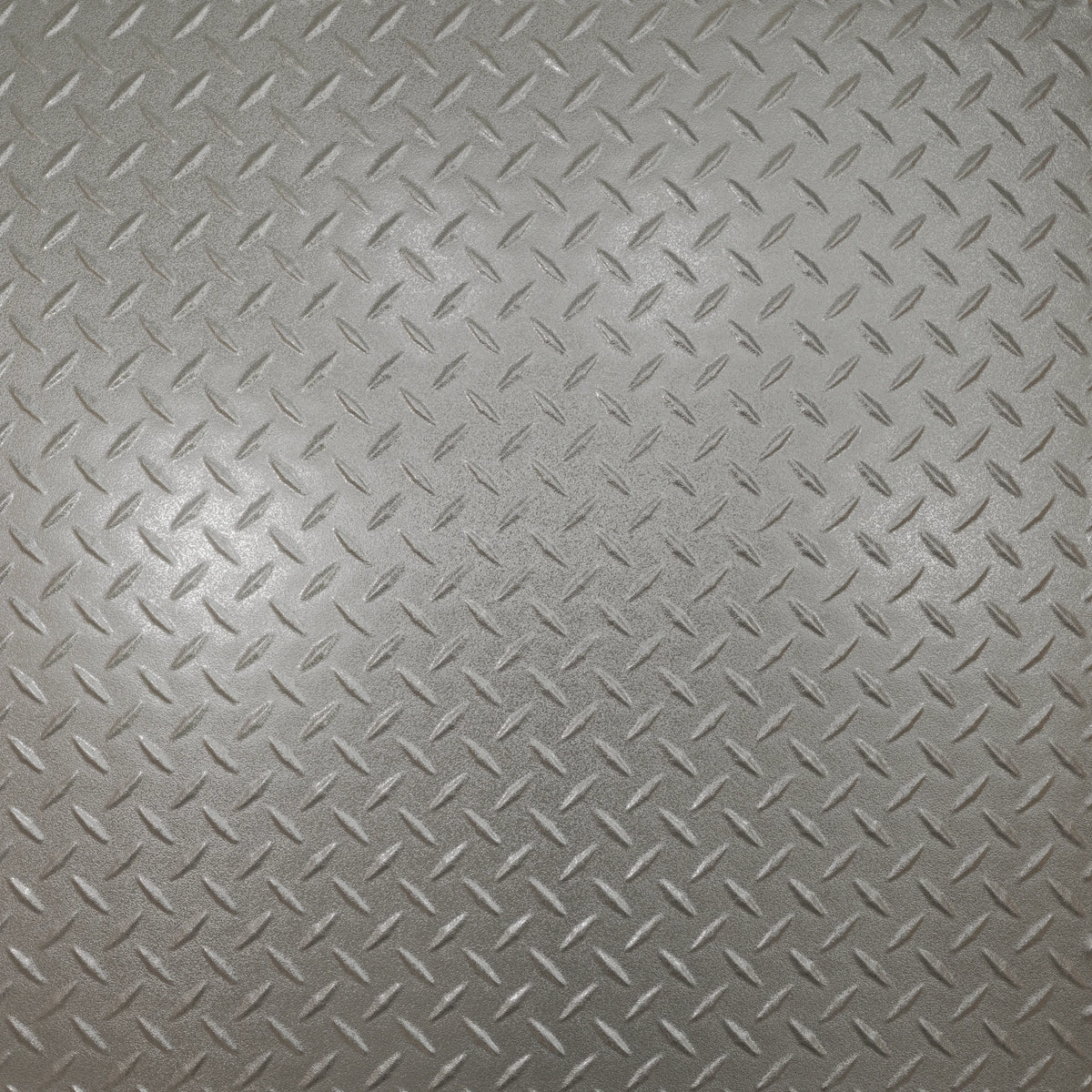 Pattern 144 Diamond Plate tin ceiling tile — Nickel Vein finish