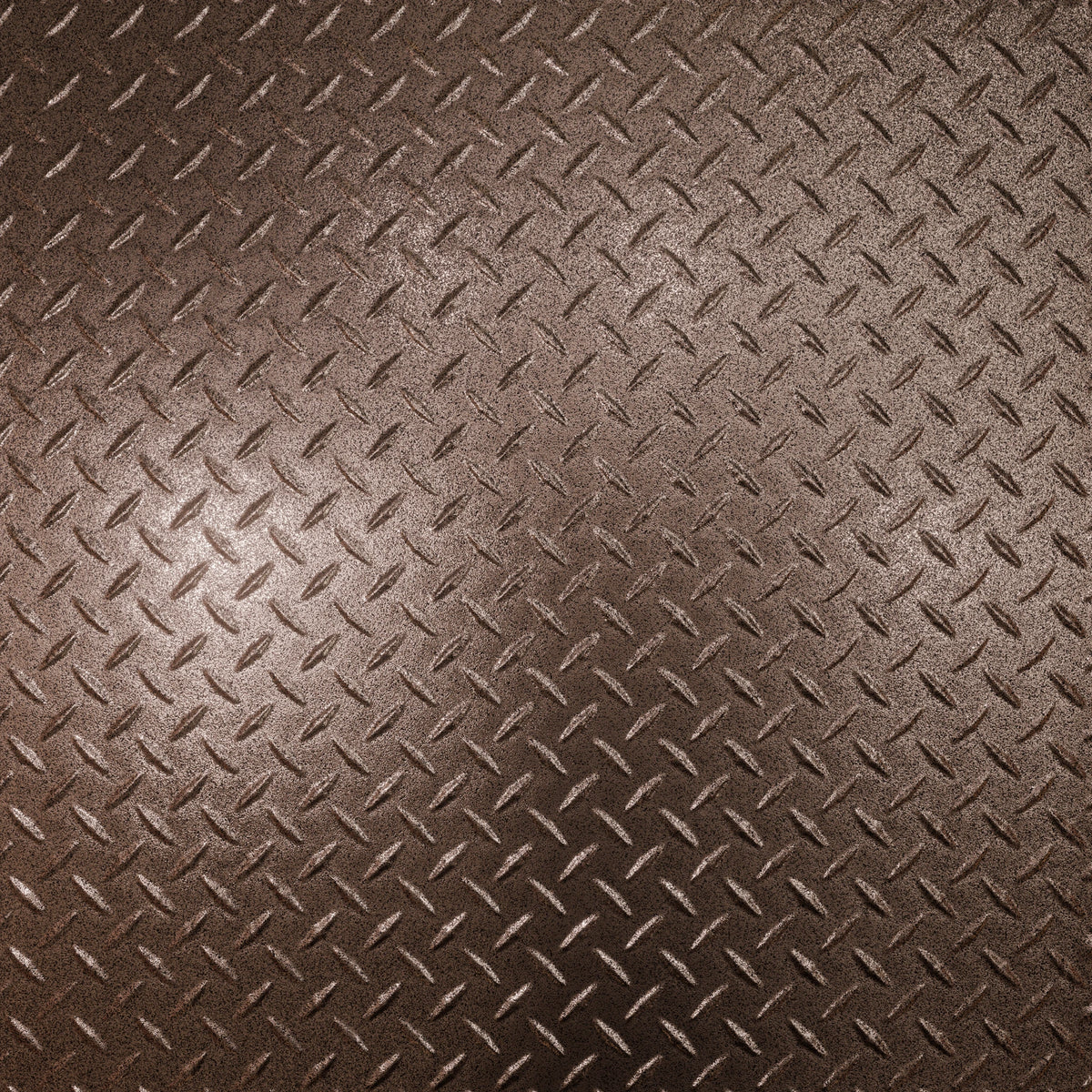 Pattern 144 Diamond Plate tin ceiling tile — Penny Vein finish