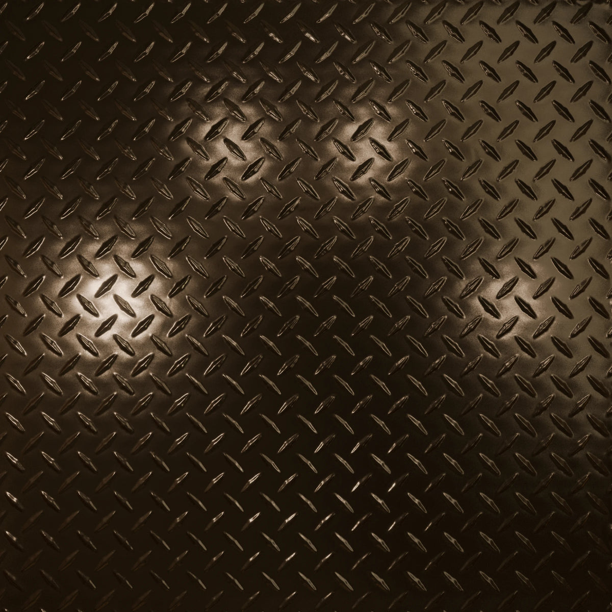 Pattern 144 Diamond Plate tin ceiling tile — Umber Bronze finish