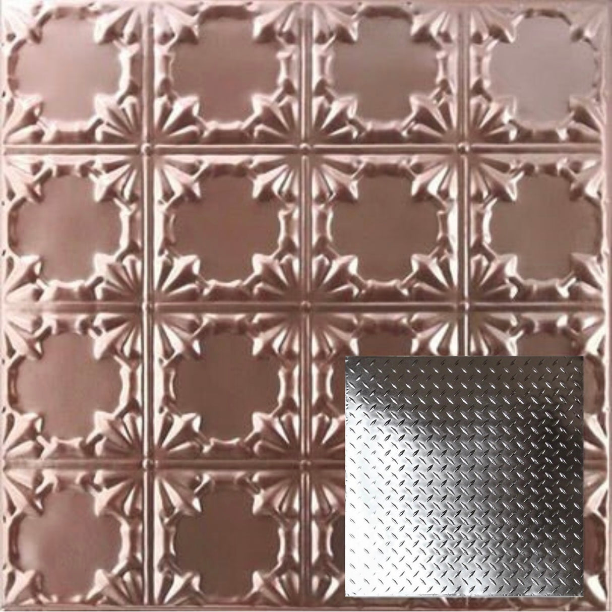 Tin Ceiling Tiles | Pattern 144 | Diamond Plate