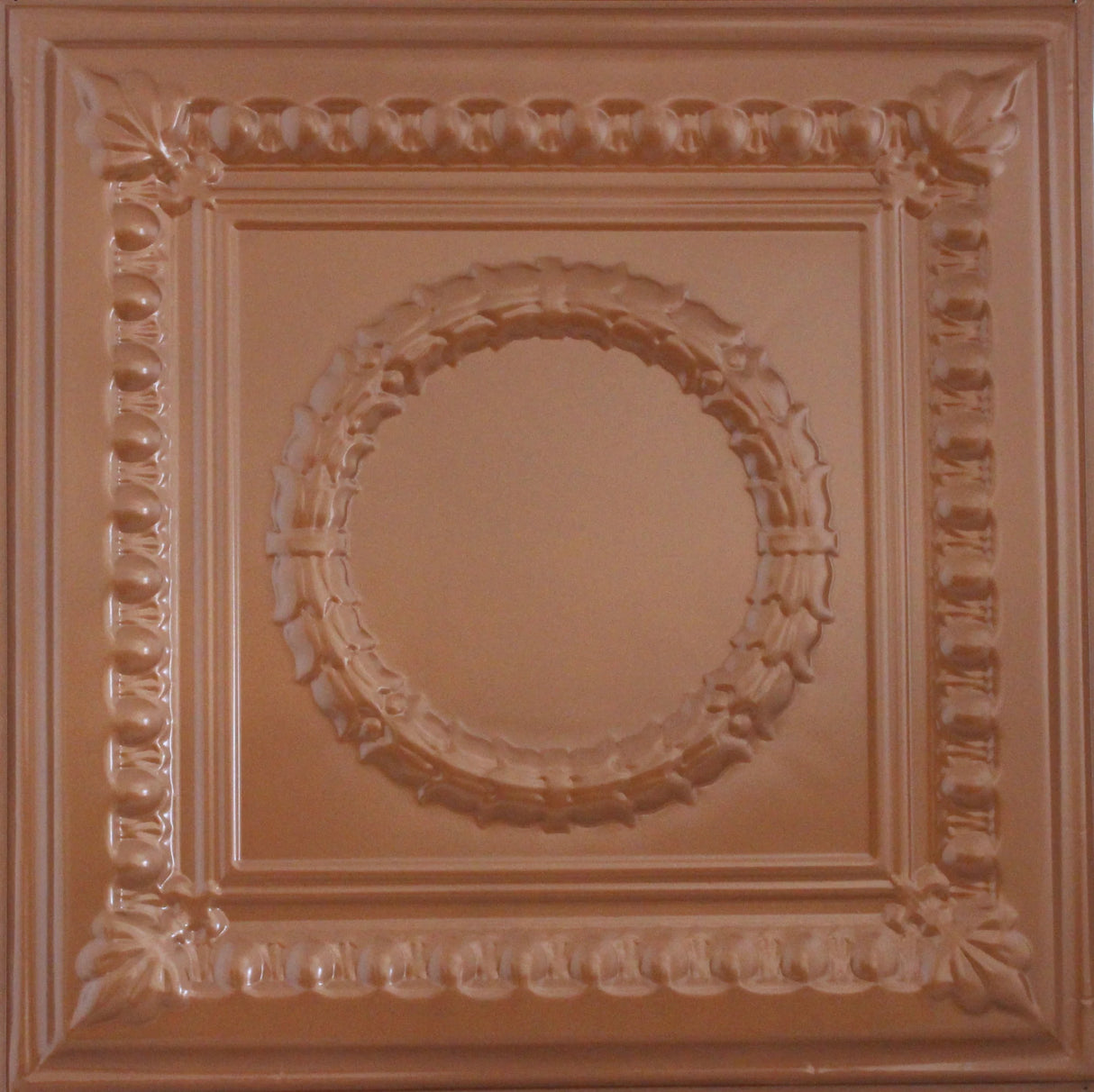 Metal Ceiling Tiles | Pattern 107 | Circular Heritage - Classic Copper - Metal Ceiling Express