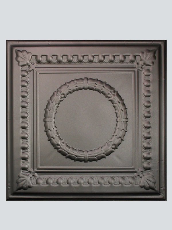 Metal Ceiling Tiles | Pattern 107 | Circular Heritage - Oil-Rubbed Bronze - Metal Ceiling Express