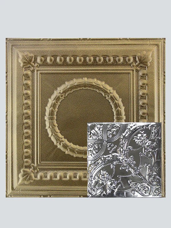 Metal Ceiling Tiles | Pattern 109 | Gothic Medallion - God Vein - Metal Ceiling Express