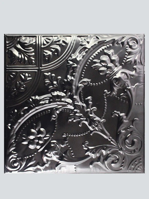 Metal Ceiling Tiles | Pattern 109 | Gothic Medallion - Smoke - Metal Ceiling Express