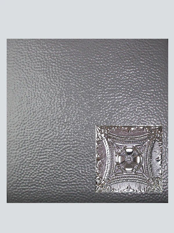 Metal Ceiling Tiles | Pattern 122 | Embossed Knight - Steel Vein - Metal Ceiling Express
