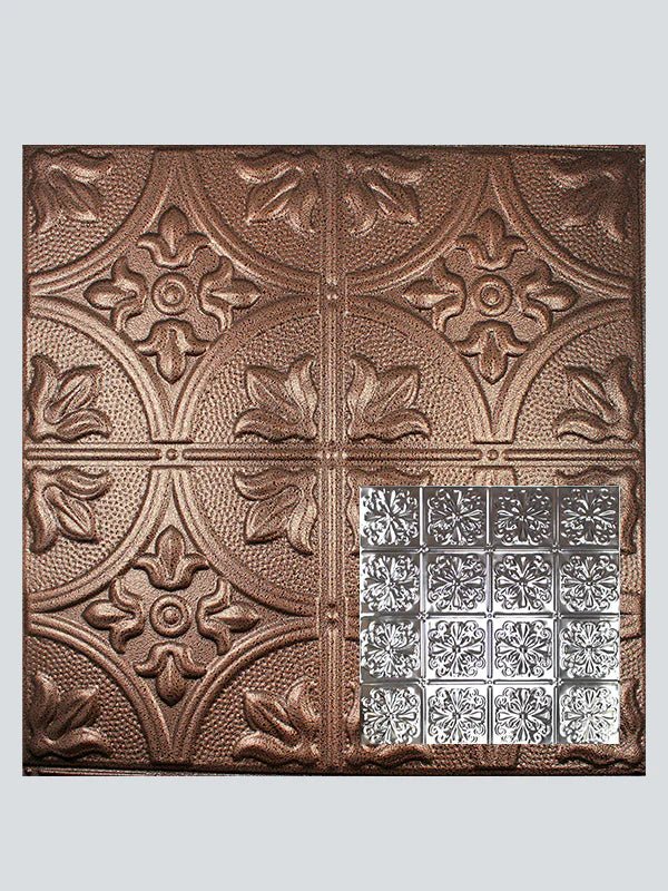 Metal Ceiling Tiles | Pattern 127 | Parisian Floral - Penny Vein - Metal Ceiling Express