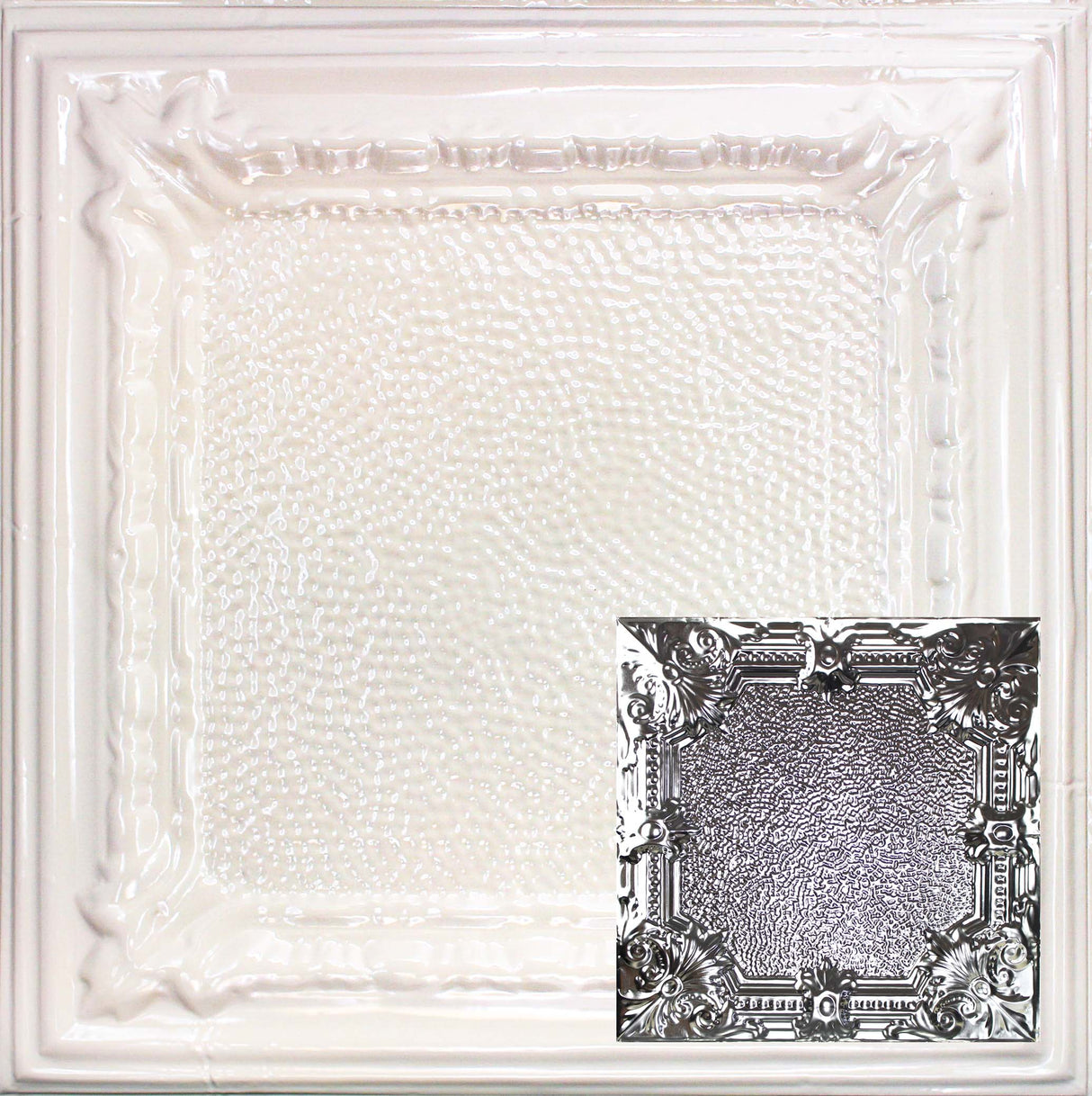 Metal Ceiling Tiles | Pattern 136 | Pebble Renaissance - Almond - Metal Ceiling Express