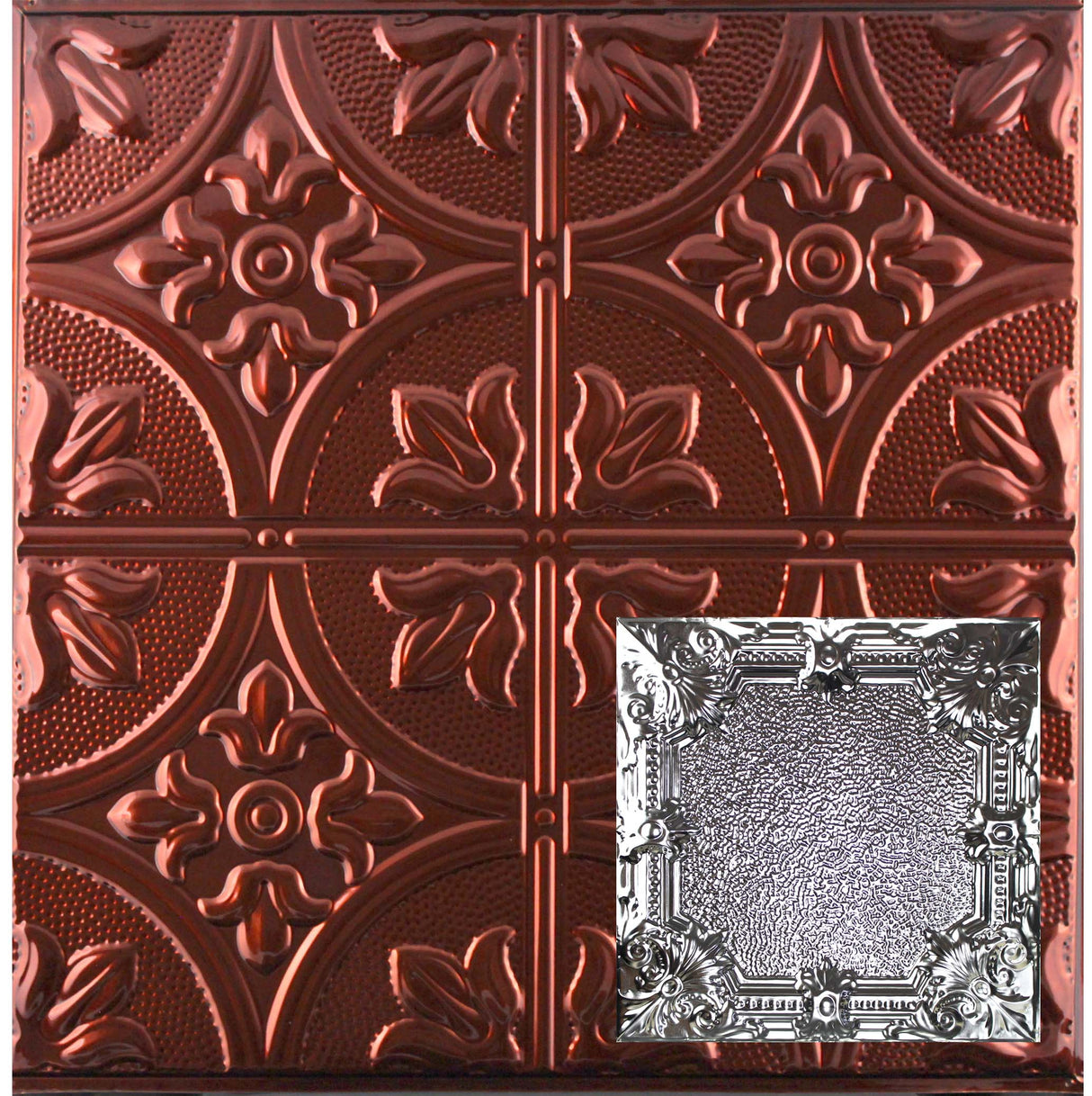 Metal Ceiling Tiles | Pattern 136 | Pebble Renaissance - Antique Bronze - Metal Ceiling Express