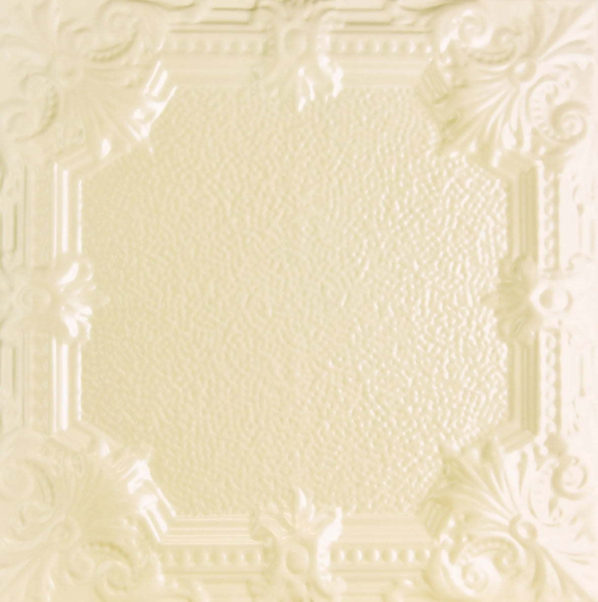 Metal Ceiling Tiles | Pattern 136 | Pebble Renaissance - Crisp Linen - Metal Ceiling Express