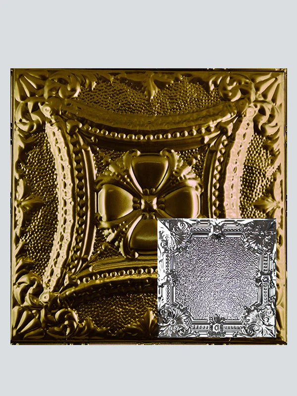 Metal Ceiling Tiles | Pattern 136 | Pebble Renaissance - Umber Bronze - Metal Ceiling Express