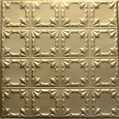 Metal Ceiling Tiles | Pattern 137 | Gothic Prominence - Antique Brass - Metal Ceiling Express