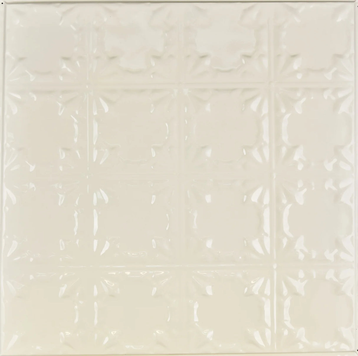 Metal Ceiling Tiles | Pattern 137 | Gothic Prominence - Cream - Metal Ceiling Express