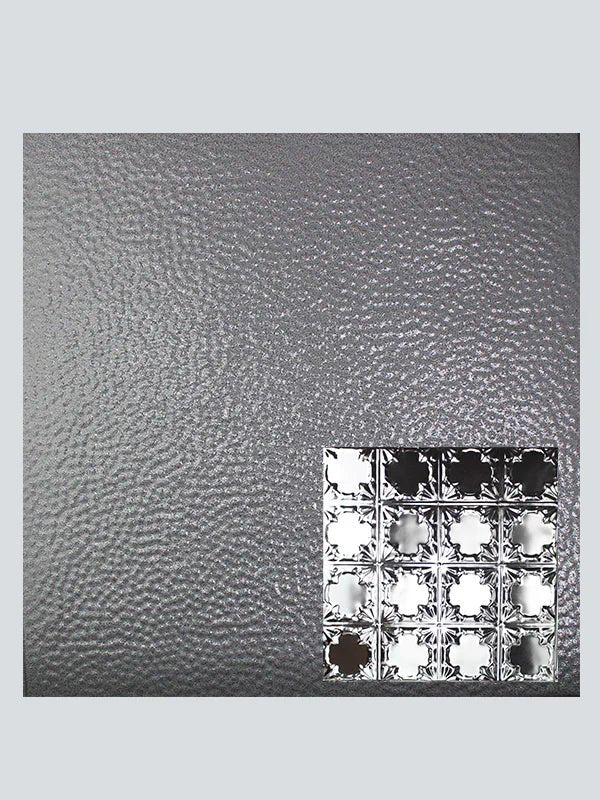 Metal Ceiling Tiles | Pattern 137 | Gothic Prominence - Steel Vein - Metal Ceiling Express