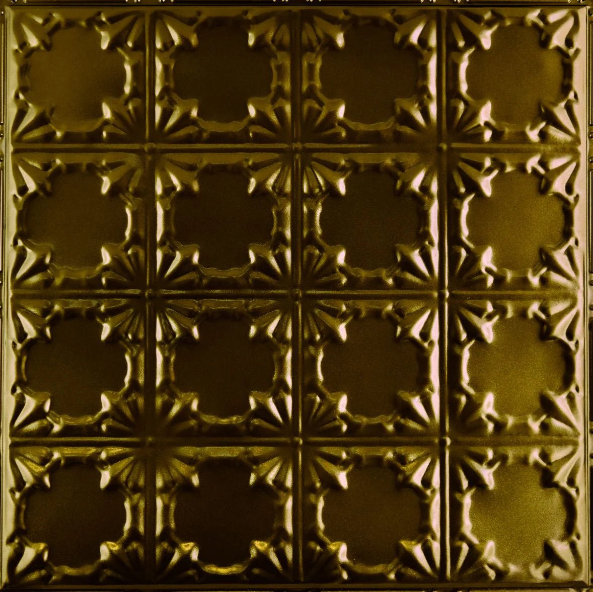 Metal Ceiling Tiles | Pattern 137 | Gothic Prominence - Umber Bronze - Metal Ceiling Express