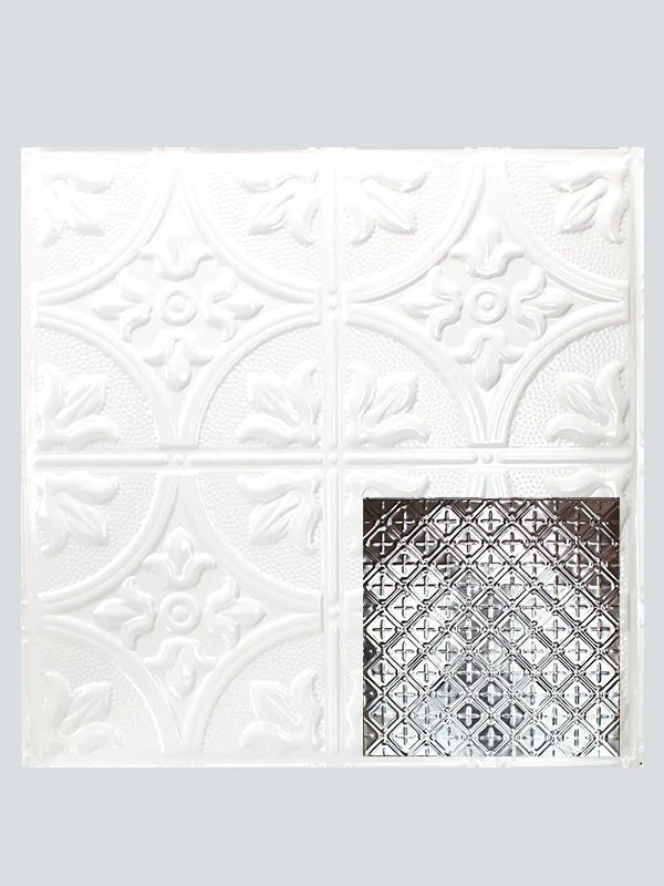 Metal Ceiling Tiles | Cross Hatch Filler - Gloss White - Metal Ceiling Express