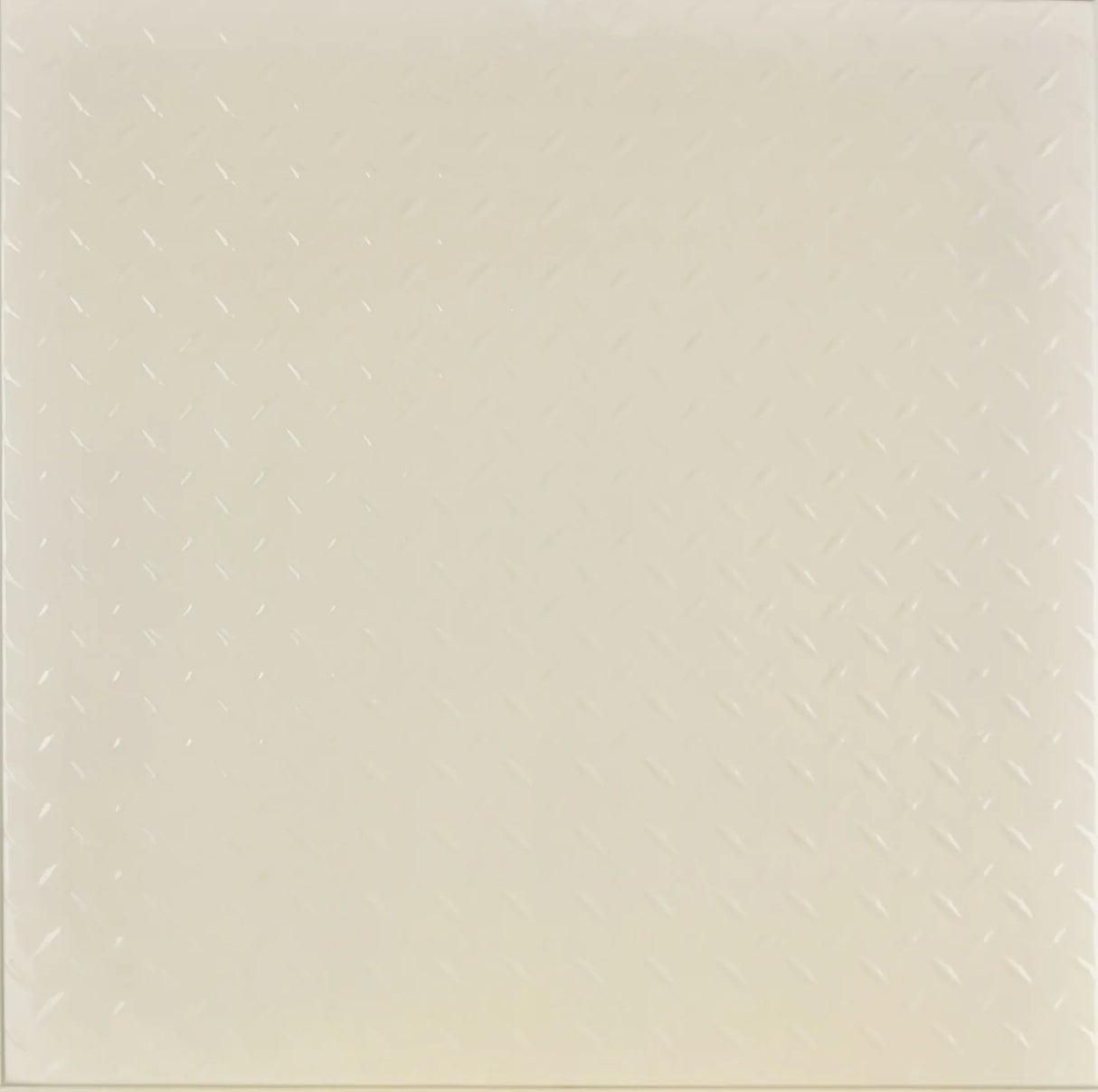 Metal Ceiling Tiles | Diamond Plate - Cream - Metal Ceiling Express