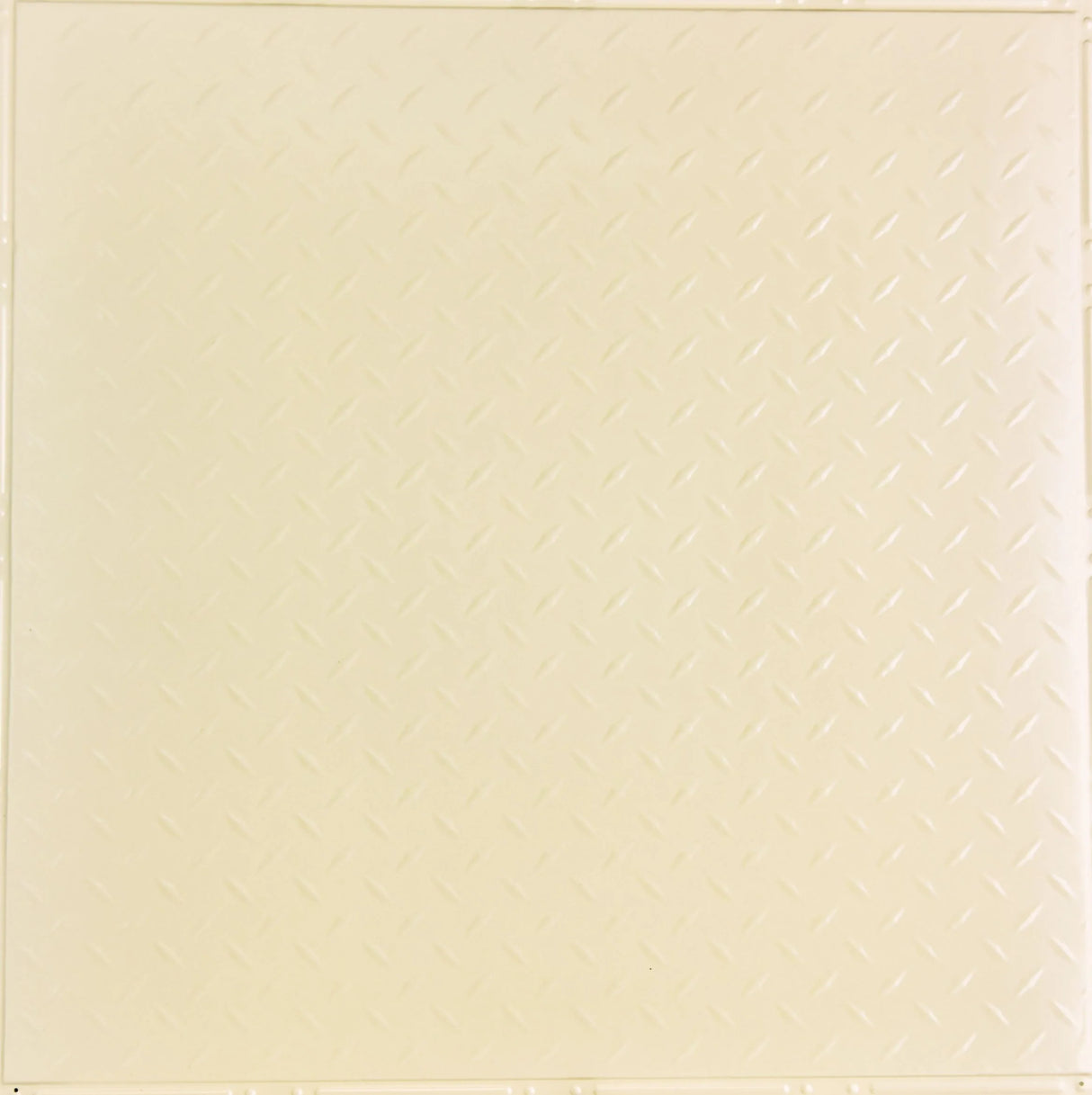 Metal Ceiling Tiles | Diamond Plate - Crisp Linen - Metal Ceiling Express