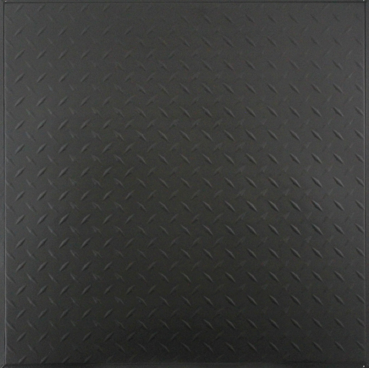 Metal Ceiling Tiles | Diamond Plate - Matte Black - Metal Ceiling Express