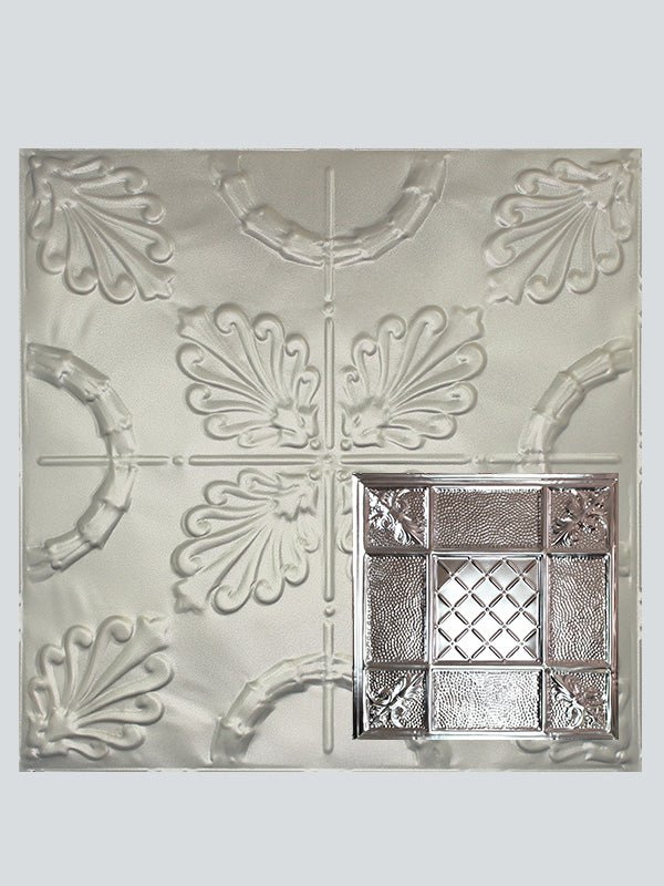 Metal Ceiling Tiles | Pattern 114 | Mediterranean Pebble - Nickel Vein - Metal Ceiling Express