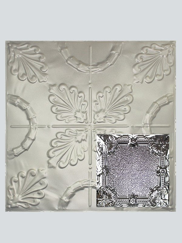Metal Ceiling Tiles | Pattern 136 | Pebble Renaissance - Nickel Vein - Metal Ceiling Express