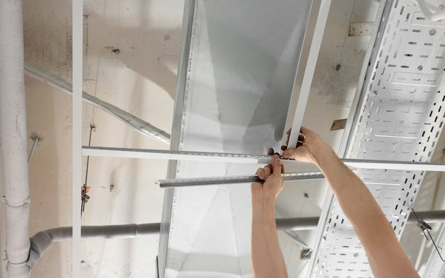 Installing a ceiling suspension grid — drop-in guide