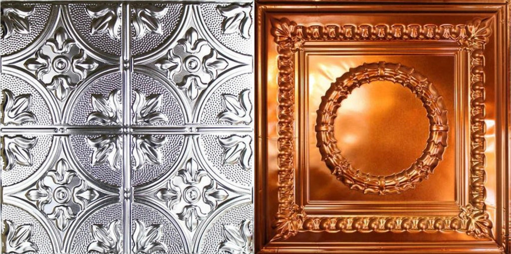 Tin Ceiling Tiles: Unfinished vs. Powder-Coated - Metal Ceiling Express