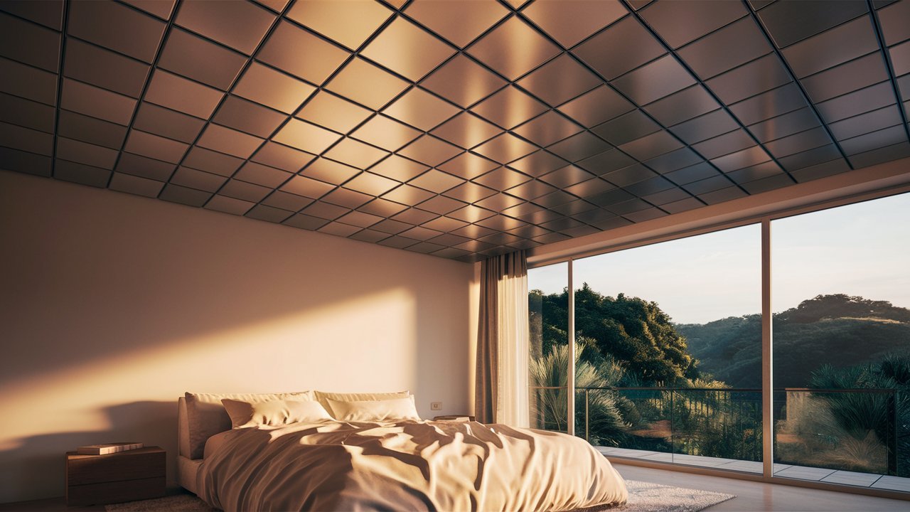 Refresh Your Home Bedroom with Metal Ceiling Tiles - Metal Ceiling Express