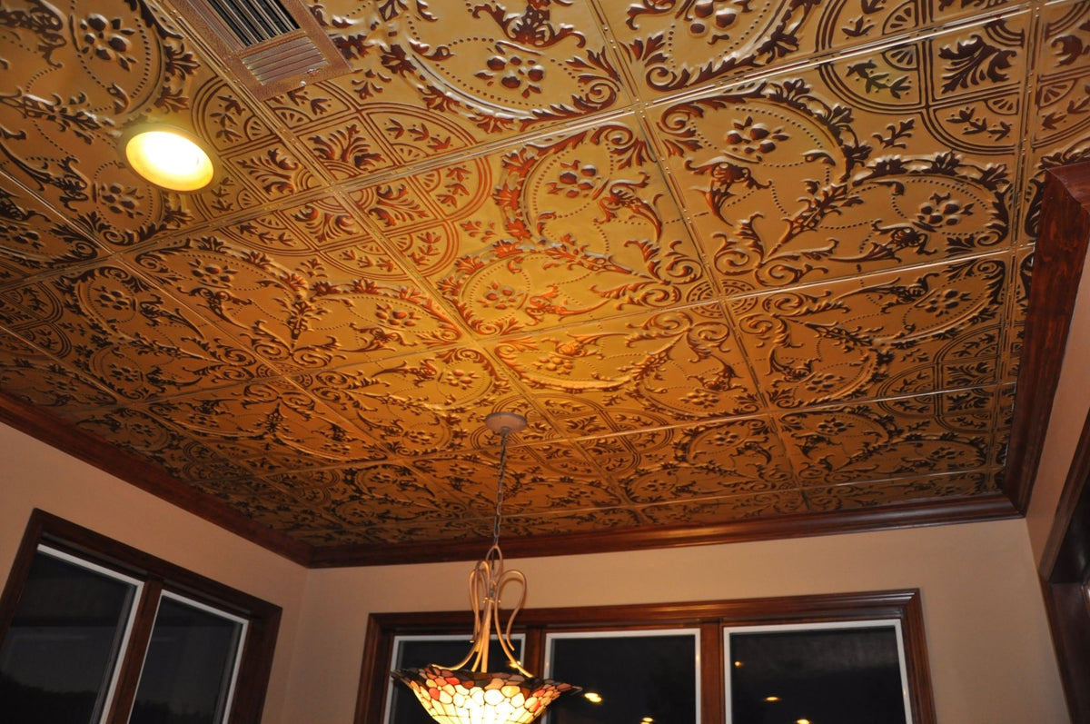 Tin Ceiling Tiles: Painting and Finishing Techniques – Metal Ceiling ...