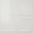 Pattern 101 Classic Four Square tin ceiling tile — Antique White finish
