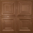 Pattern 101 Classic Four Square tin ceiling tile — Classic Copper finish