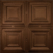 Pattern 101 Classic Four Square tin ceiling tile — Copper Vein finish