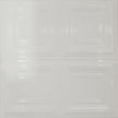 Pattern 101 Classic Four Square tin ceiling tile — Gloss White finish