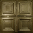Pattern 101 Classic Four Square tin ceiling tile — Gold Vein finish