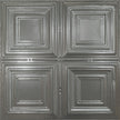 Pattern 101 Classic Four Square tin ceiling tile — Gun Metal Grey finish