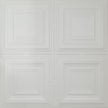 Pattern 101 Classic Four Square tin ceiling tile — Matte White finish