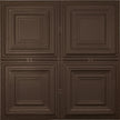 Pattern 101 Classic Four Square tin ceiling tile — Oil-Rubbed Bronze finish
