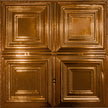 Pattern 101 Classic Four Square tin ceiling tile — Transparent Copper finish