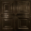 Pattern 101 Classic Four Square tin ceiling tile — Umber Bronze finish