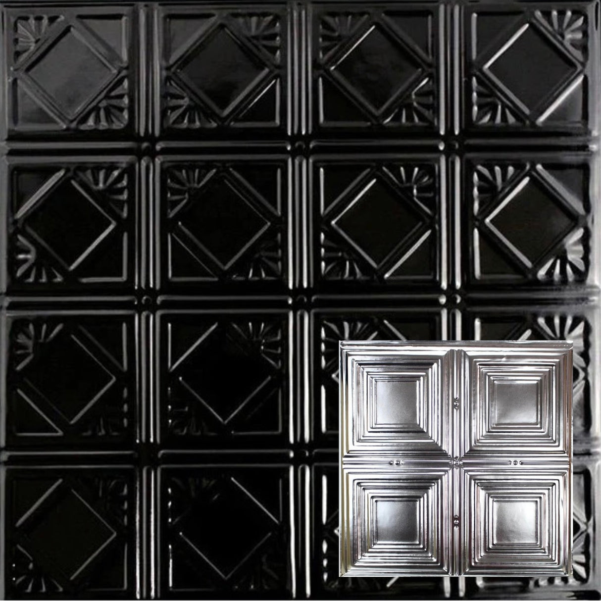 Tin Ceiling Tiles | Pattern 101 | Classic Four Square